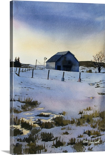 "Palouse November Evening" - Original Watercolor or giclee print