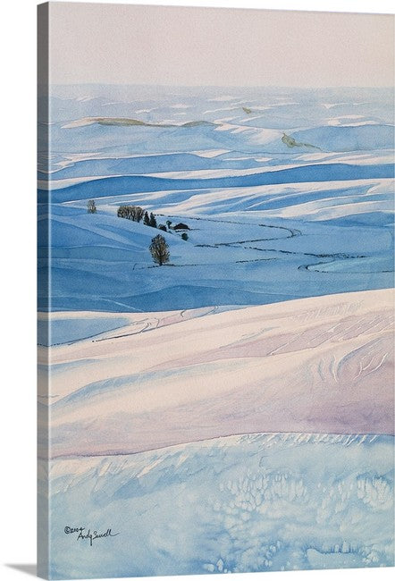 "Palouse Winter" -16"x24" ltd. edition Giclee reproductions of the Northwest Palouse country landscapes- by Andy Sewell