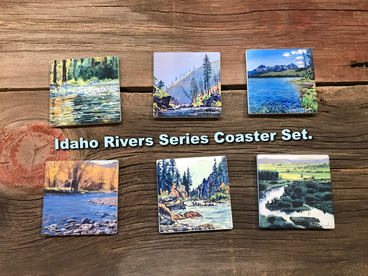 ASC303 "Redfish Summer Clear" ceramic coaster