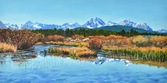 "Sawtooth Fall Reflections” -  - Canvas or art paper Giclée art prints