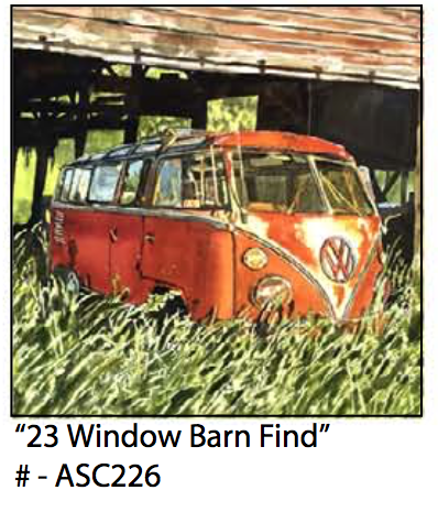 ASC226 "23 Window Barn Find Bus" ceramic coaster