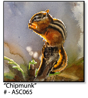 ASC065 "Chipmunk" ceramic coaster