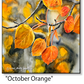 ASC401 "October Orange" ceramic coaster
