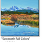 ASC376 "Sawtooth Fall Colors" ceramic coaster