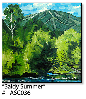 ASC036 "Baldy Summer" ceramic coaster