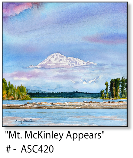 ASC420 "Mt. McKinley Appears" ceramic coaster
