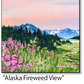 ASC421 "Alaska Fireweed View" ceramic coaster