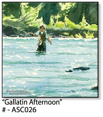 ASC026 "Gallatin afternoon" ceramic coaster