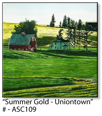 ASC109 "Summer Gold Uniontown" ceramic coaster