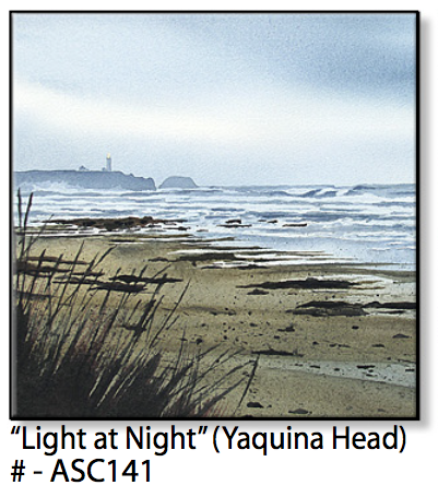 ASC141 "A Light at Night" ceramic coaster