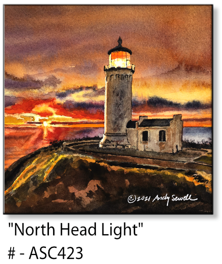 ASC423 "North Head Light (WA)" ceramic coaster