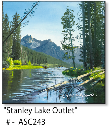 ASC243 "Stanley Lake Outlet" ceramic coaster
