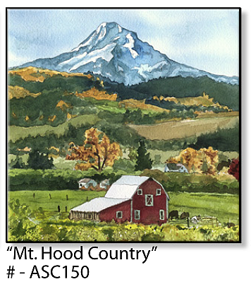 ASC150 "Mt. Hood Country" ceramic coaster