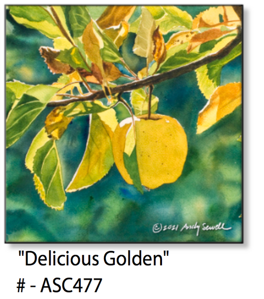 ASC477 "Delicious Golden" ceramic coaster