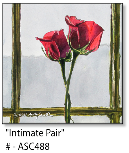 ASC488 "Intimate Pair" ceramic coaster