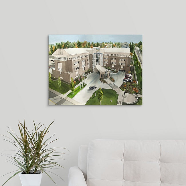 "Shriners Hospital" - a signed edition Giclee reprod. from a watercolor of The Shriners Hospital in Spokane, WA
