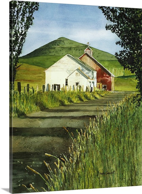 "Steptoe Butte View" - a signed edition Giclee reprod. from a watercolor painting of the palouse country
