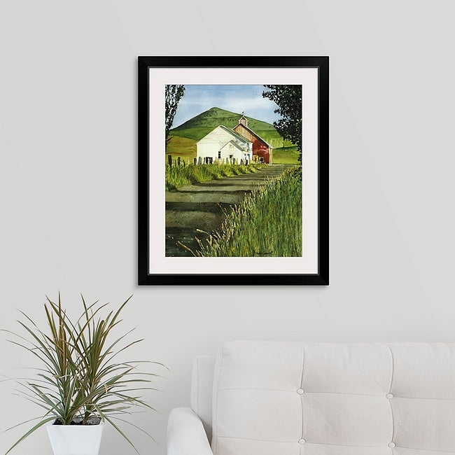 "Steptoe Butte View" - a signed edition Giclee reprod. from a watercolor painting of the palouse country