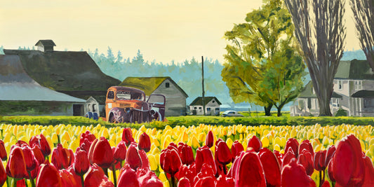 "April Morning” - 48"x24"  - Original oil painting, or Giclée art prints.