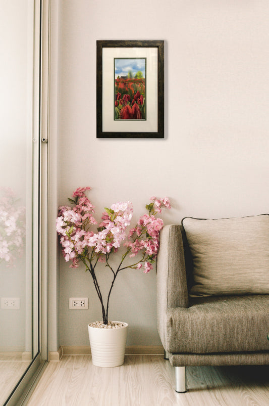 "Tulips Forever2" - 7"x14" Original Watercolor or Giclée art print.