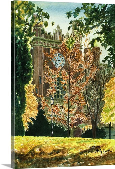 "Univ. of Idaho Admin." featuring Idaho's Admin. Bldg., a signed edition art print from watercolor