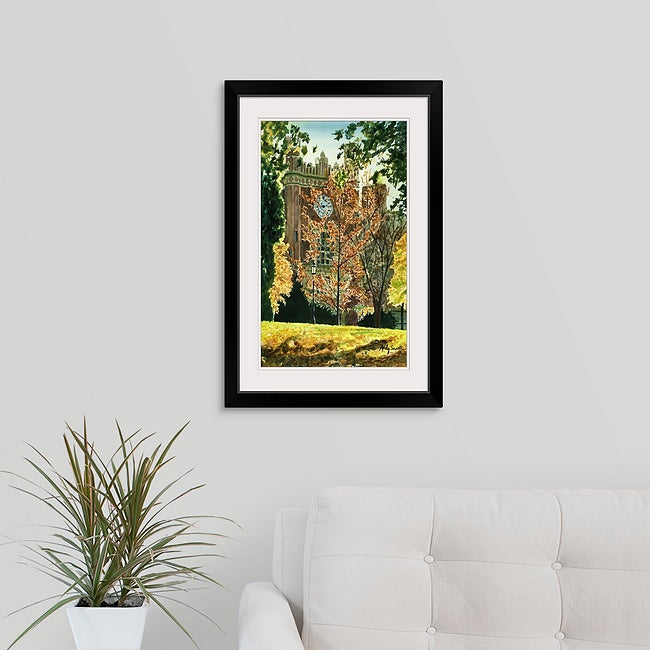 "Univ. of Idaho Admin." featuring Idaho's Admin. Bldg., a signed edition art print from watercolor
