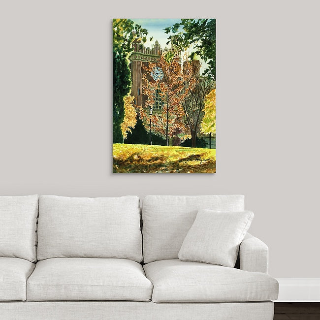 "Univ. of Idaho Admin." featuring Idaho's Admin. Bldg., a signed edition art print from watercolor