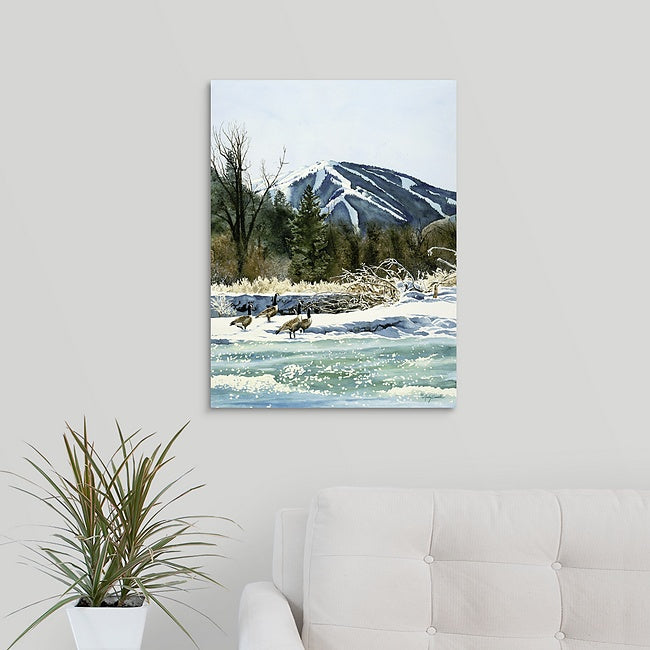 "Valley Honkers" - a limted edition Giclee reprod. from a watercolor of Sun Valley's Bald Mtn. - by Andy Sewell