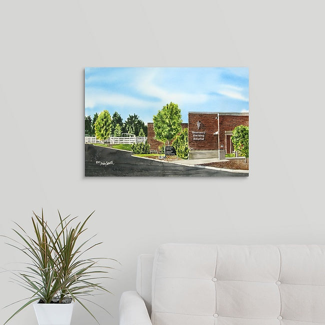 "WSU Vet School" featuring WSU's Vet School, a signed edition art print from watercolor