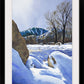 "Valley Winter Sun" - a Original watercolor or ltd. edition Giclee reprod. of Sun Valley's Bald Mtn.