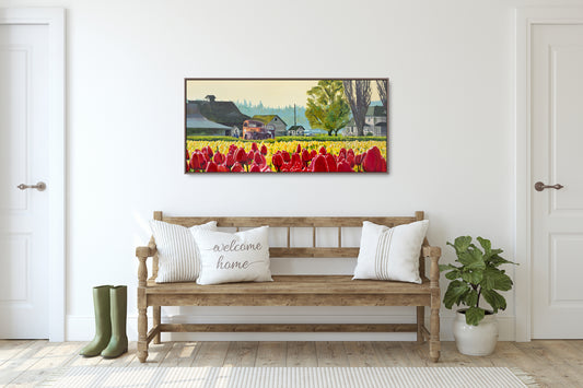 "April Morning” - 48"x24"  - Original oil painting, or Giclée art prints.