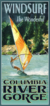 ASC148 "Vintage windsurfing" ceramic coaster