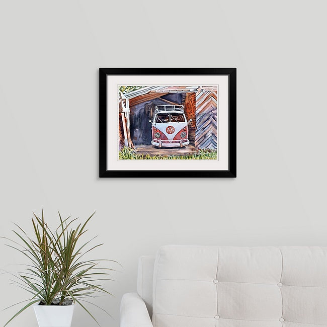“Barn Find Bus” An Original watercolor or a signed Giclee art print - by Andy Sewell