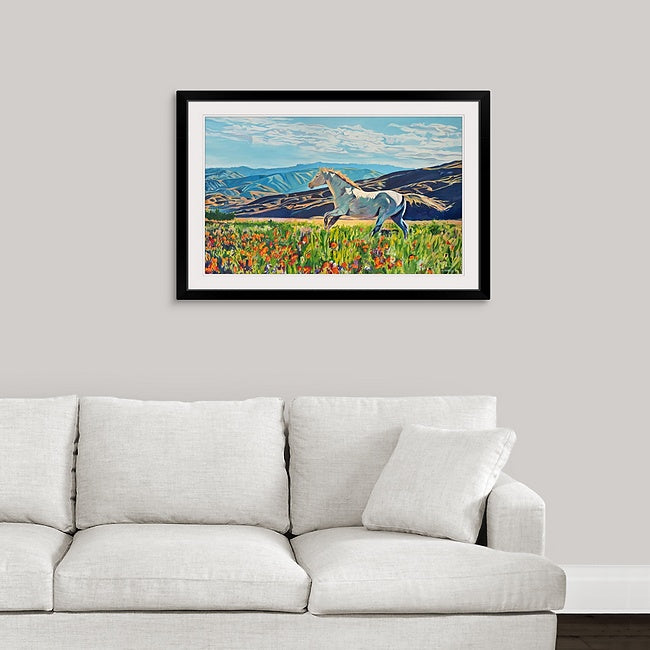 "Freedom in the Foothills"- 58"x35" Original oil on canvas or Giclée reprod. from oil painting.