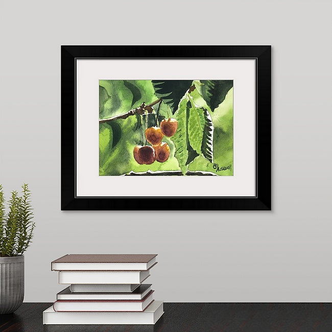 "Berries & Cherries" Original 5x7 watercolors