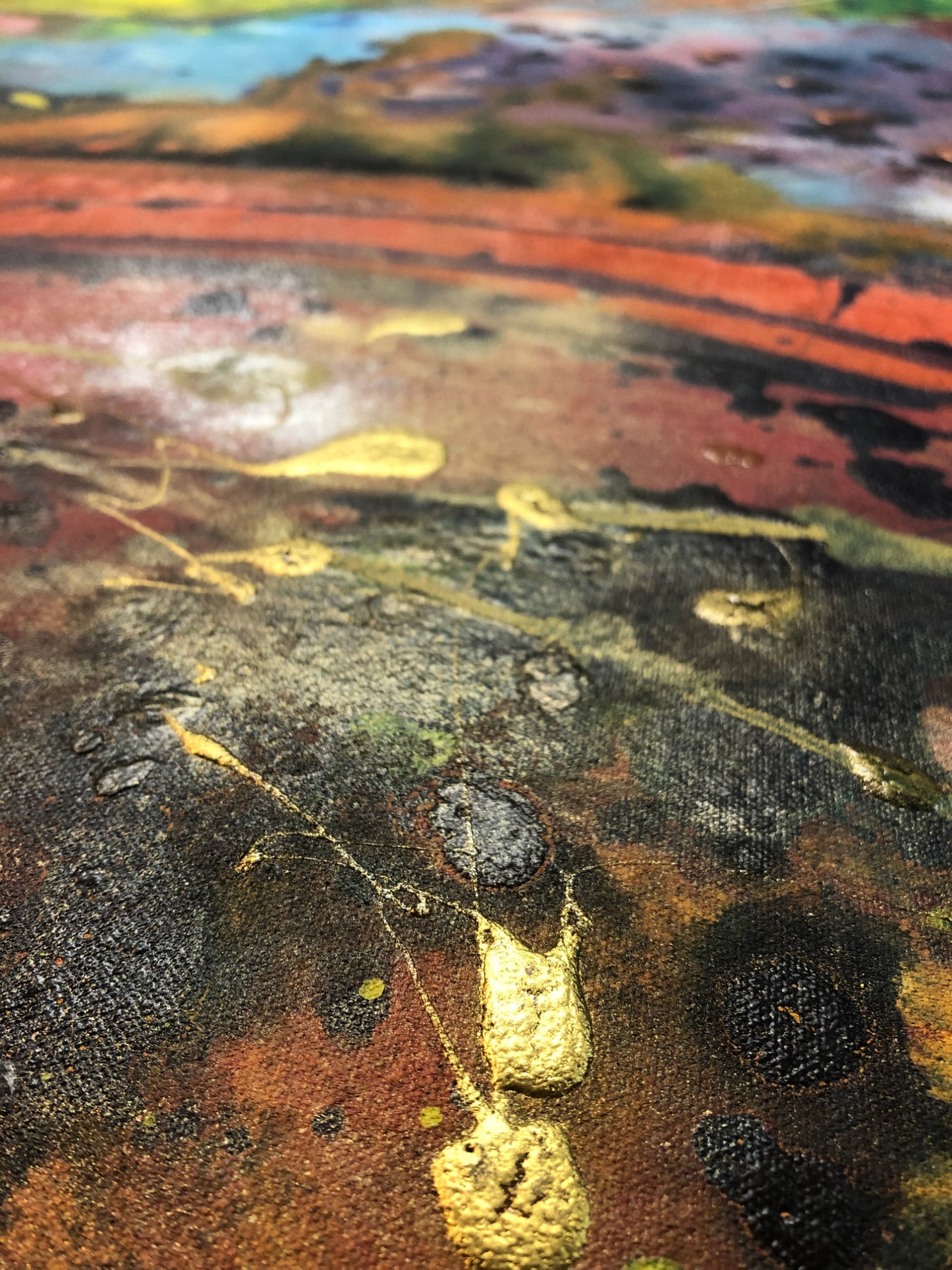"Engagement" - 32"x58" Original Acrylic Painting