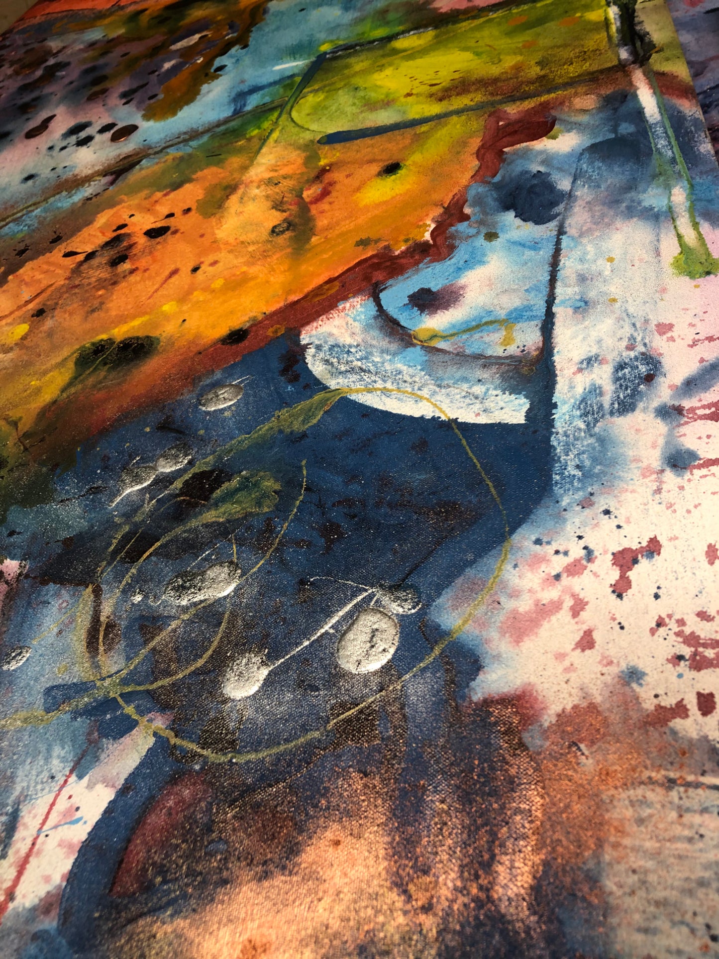 "Engagement" - 32"x58" Original Acrylic Painting