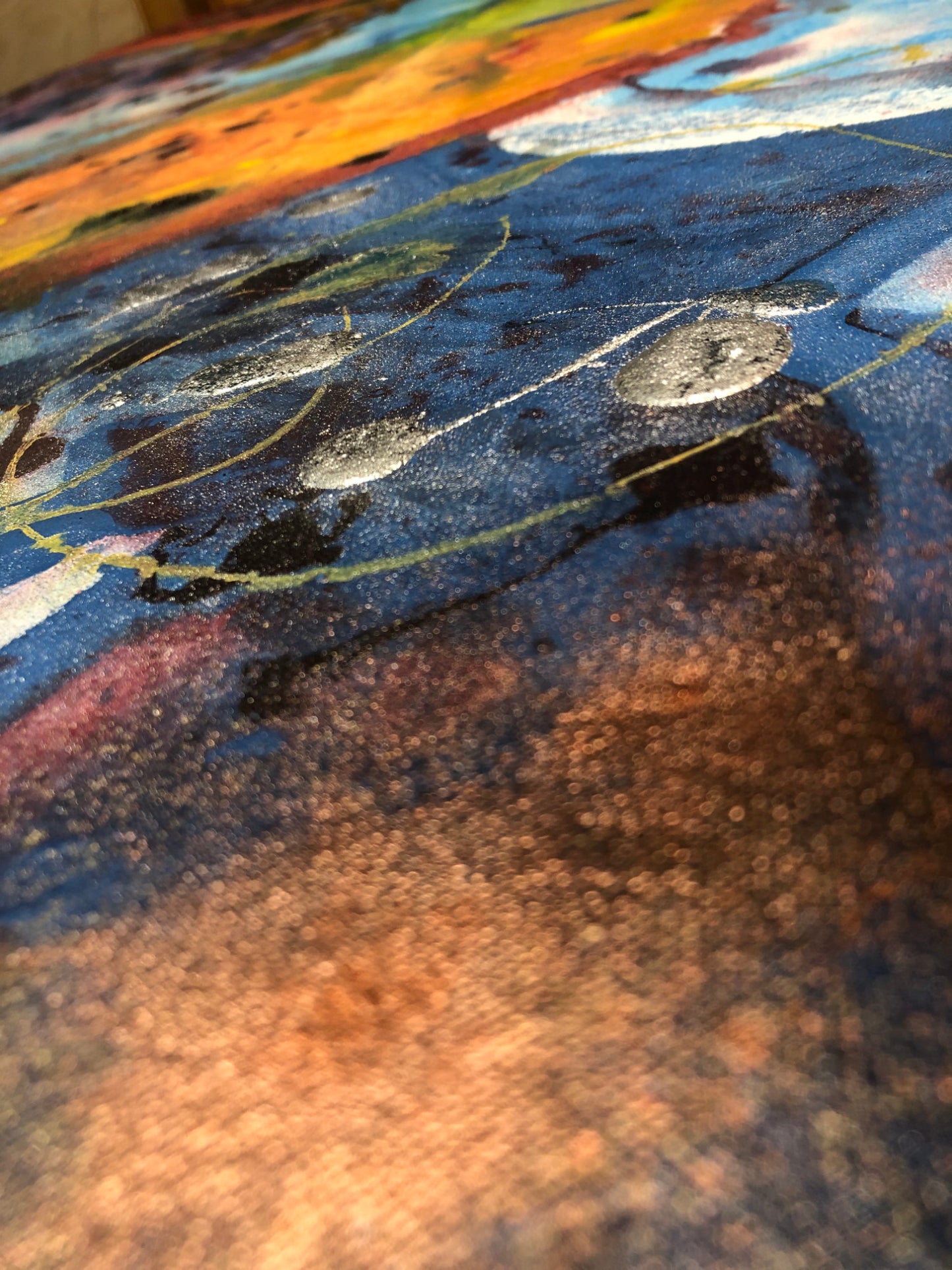 "Engagement" - 32"x58" Original Acrylic Painting