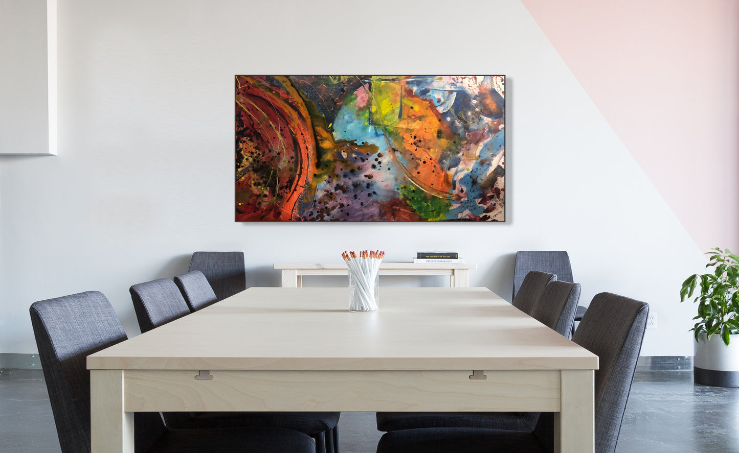 "Engagement" - 32"x58" Original Acrylic Painting