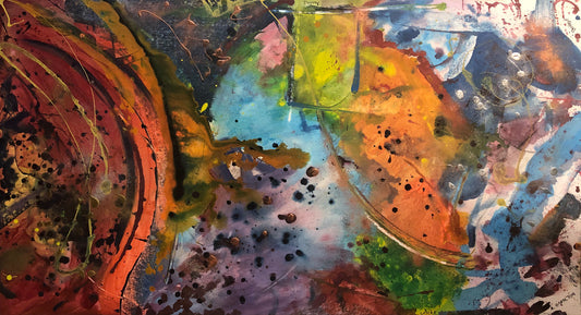 "Engagement" - 32"x58" Original Acrylic Painting