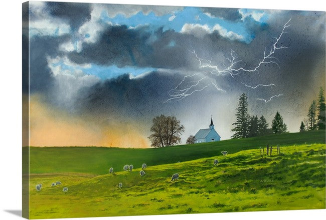 "Gathering before the Storm" Oil on Canvas 54x32, various size paper or canvas giclée prints available.