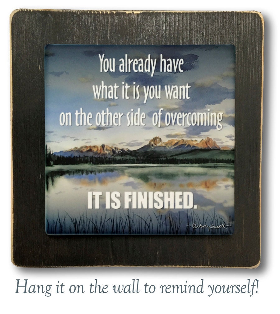Spiritual theme coasters set of 4 - Sandstone feel, matte ceramic coaster set