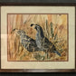 "QUAIL in the GRASS" art print - An Original or a ltd. edition s/n Giclee watercolor print of California quail art - by Andy Sewell