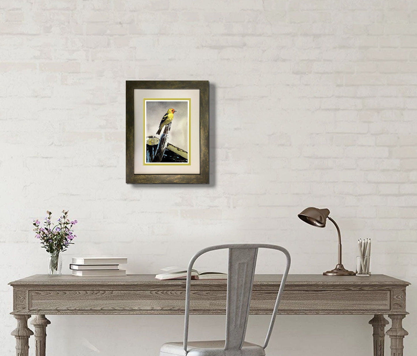 Tanager - 8" x 12" A giclee reprod. by Andy Sewell