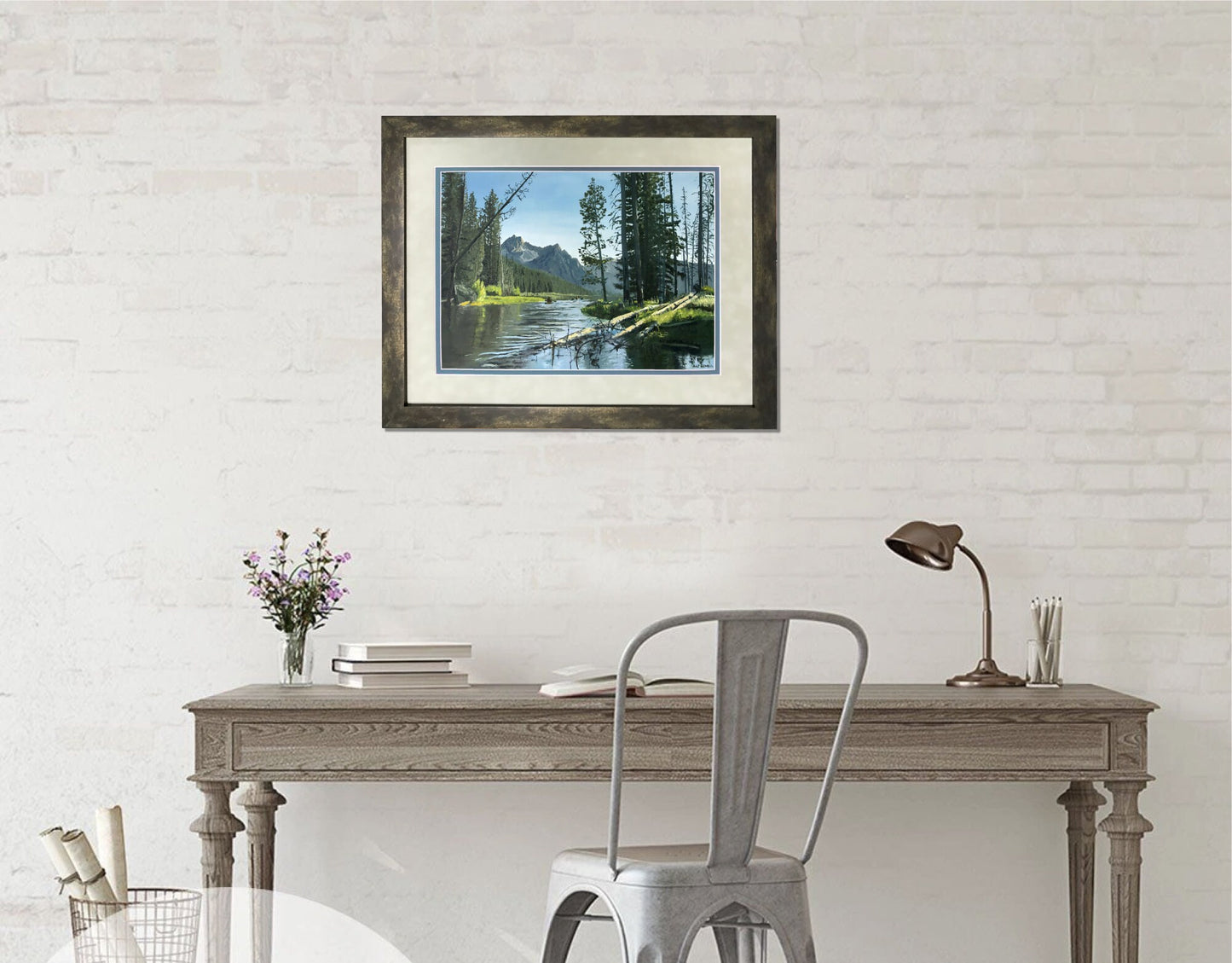 "Stanley Lake Outlet" - a Signed Edition Print of Idaho's fabulous Stanley Lake at the outlet.