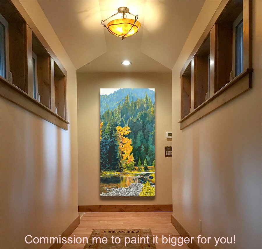 A "Clear Water Calm" - A signed edition print of one of Idaho's classic rivers in the fall.