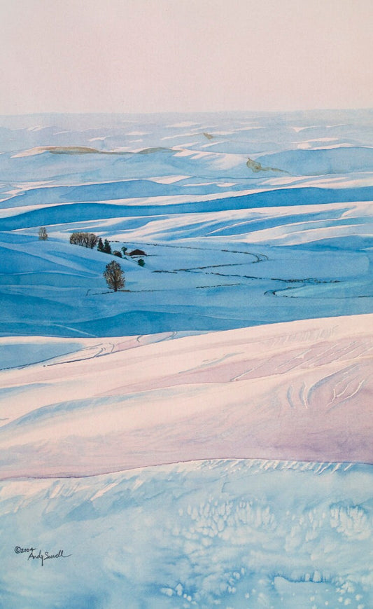 "Palouse Winter" -16"x24" ltd. edition Giclee reproductions of the Northwest Palouse country landscapes- by Andy Sewell
