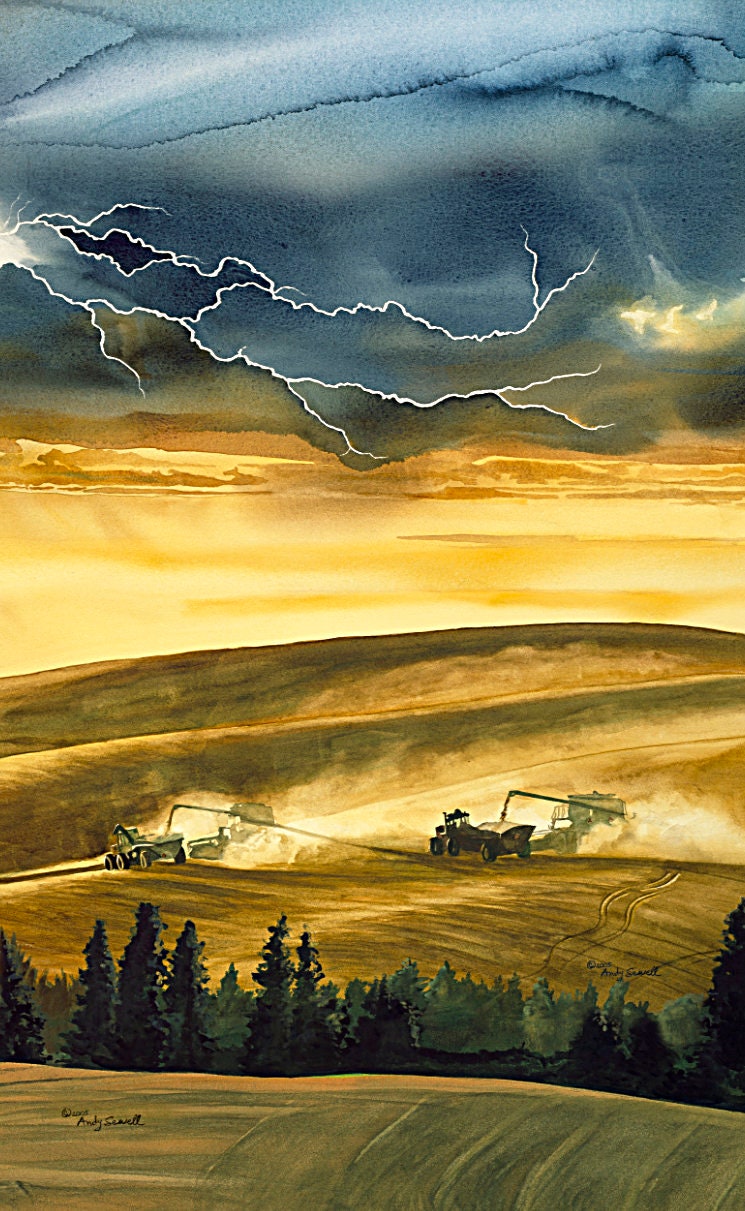 "Seasons of the Palouse" - ltd. edition Giclee reproductions of paintings of the Northwest Palouse country landscapes- by Andy Sewell