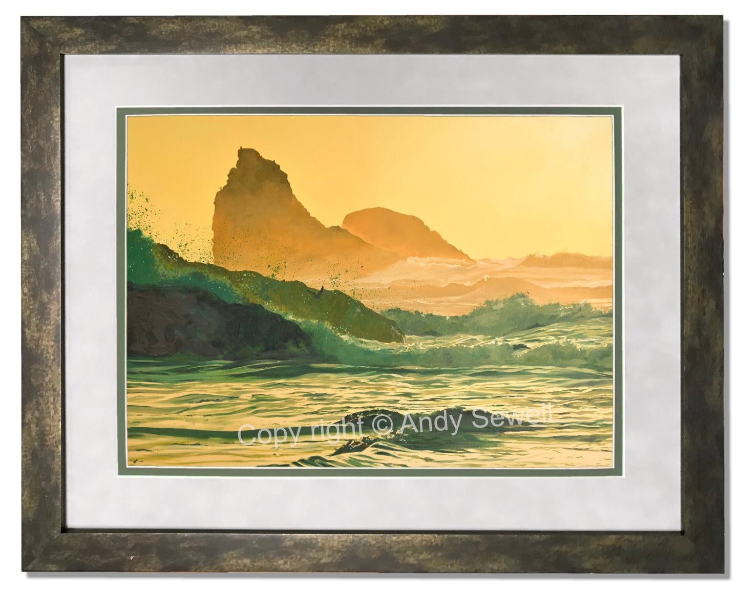 "Evening Waves" -48"x38" an Original oil painting or Giclee Reprod.