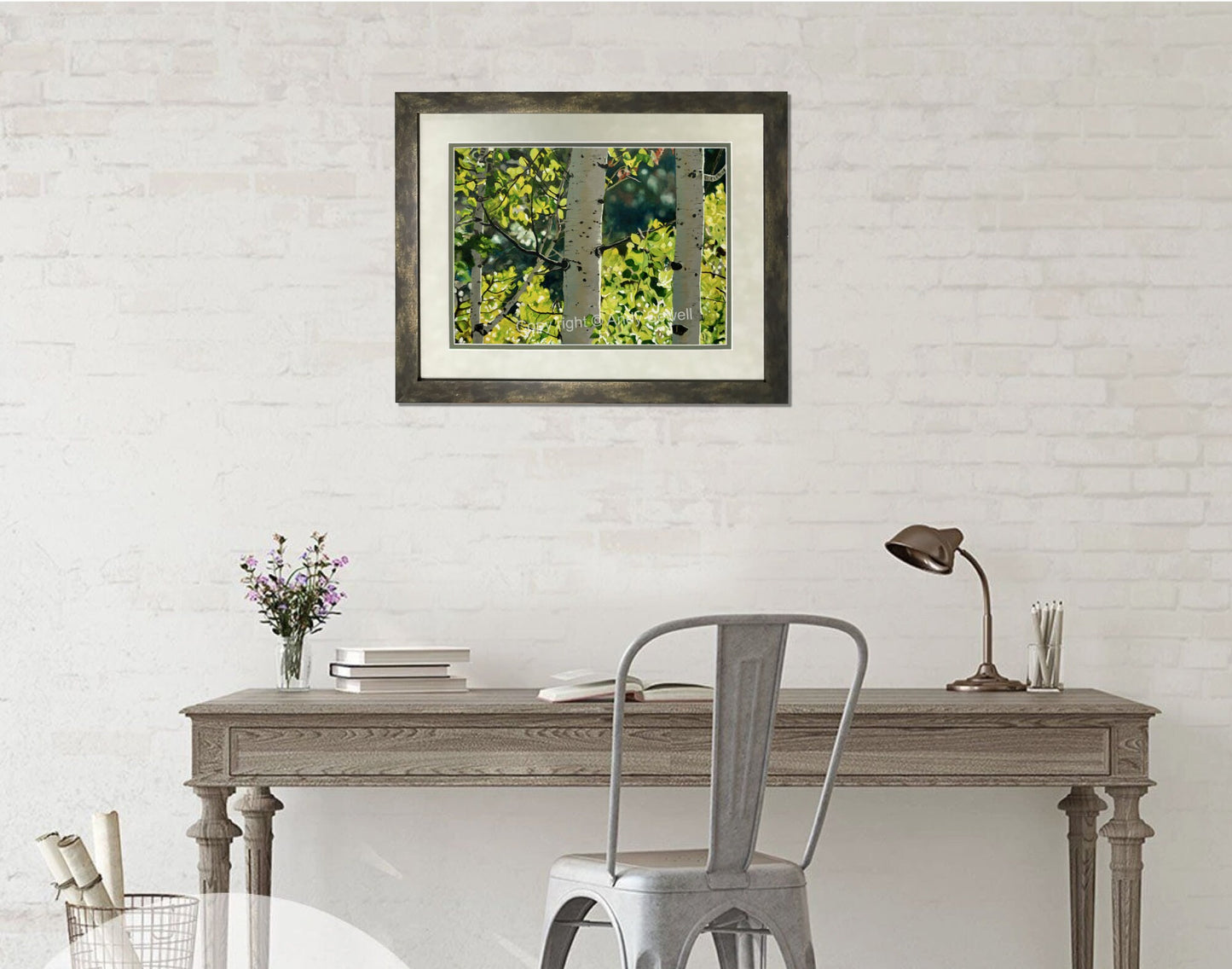 "Forest Symphony", - 48"x30" Original oil on canvas or Open ed. Giclée of Idaho's Aspen Trees in the Summer